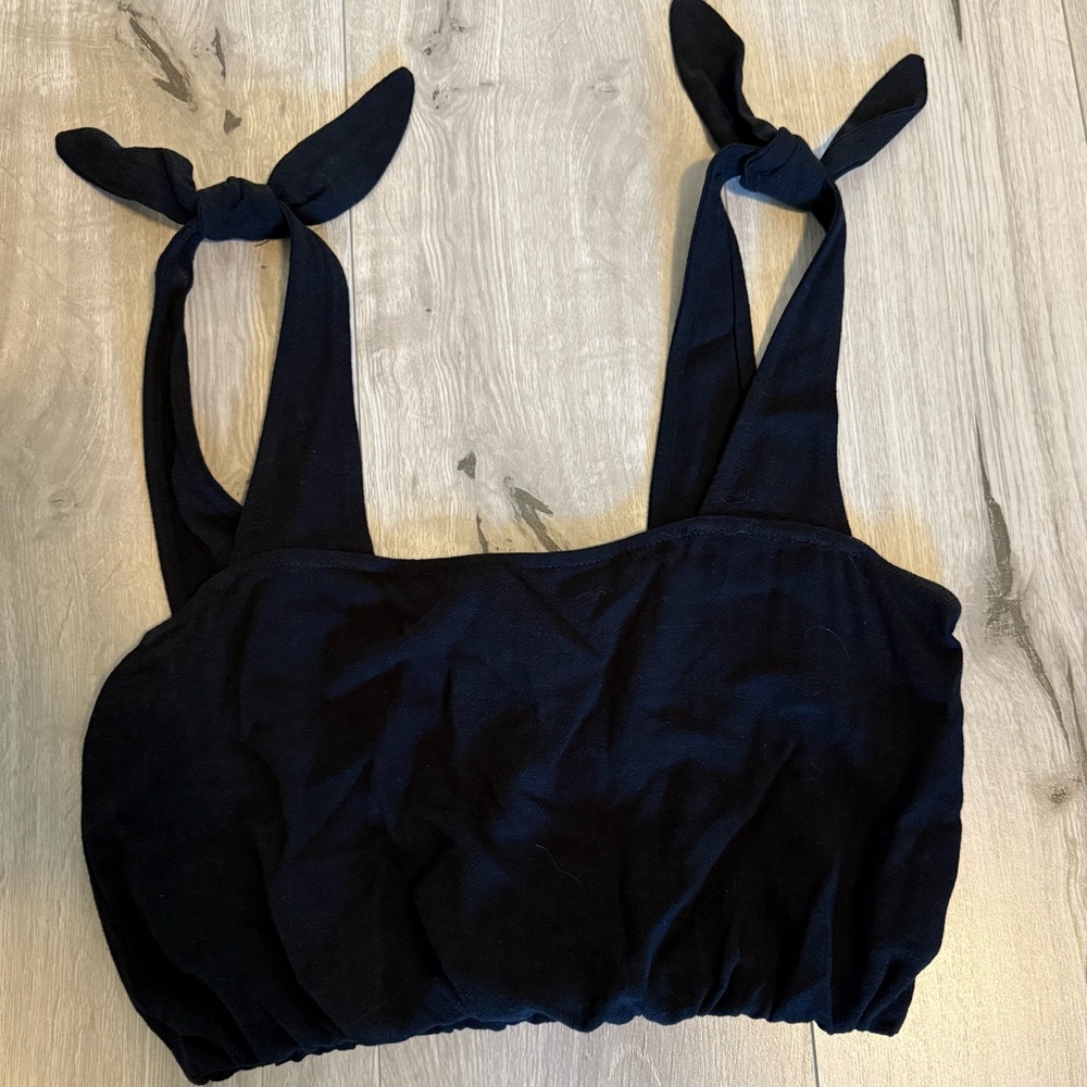 Stillwater the brand Paige tie strap crop top